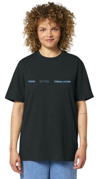T-shirt POUSH x Château La Coste Noir