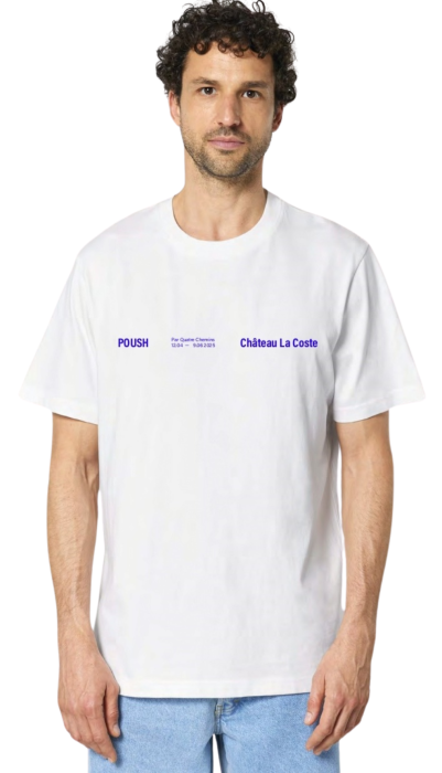 T-shirt POUSH x Château La Coste blanc
