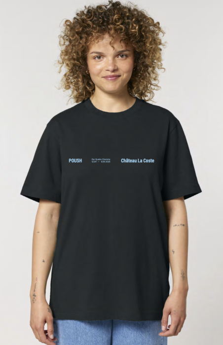 T-shirt POUSH x Château La Coste Noir